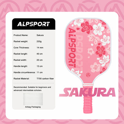 ALPSPORT PICKLEBALL RACKET-SAKURA