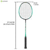 ALPSPORT 2PCS 4U PEACOCK BADMINTON RACKET