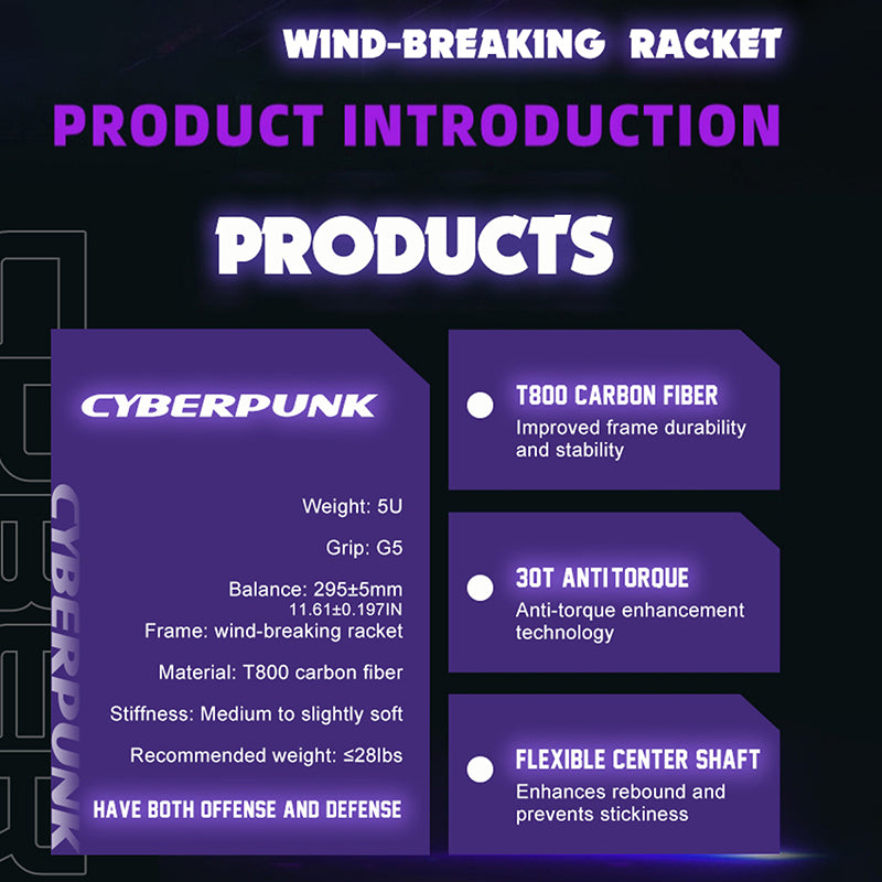 Alp Cyberpunk Racket ALPSPORT 5U CYBERPUNK BADMINTON RACKET | ALP-SPORT