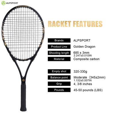 ALPSPORT 27'' 골든 드래곤 테니스 라켓