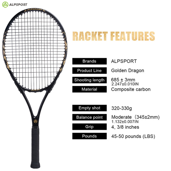 ALPSPORT 27'' 골든 드래곤 테니스 라켓